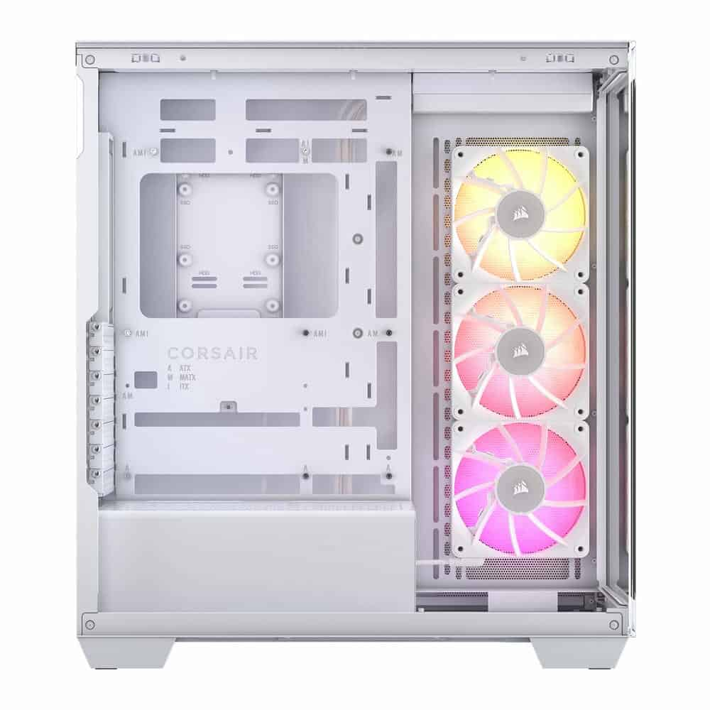 (image for) CORSAIR iCUE LINK 3500X RGB Tempered Glass Mid-Tower PC Case White